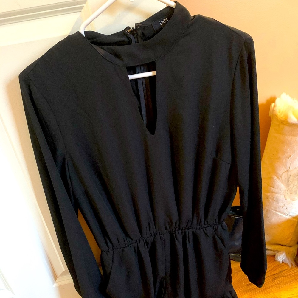 Black romper from urban outfitters